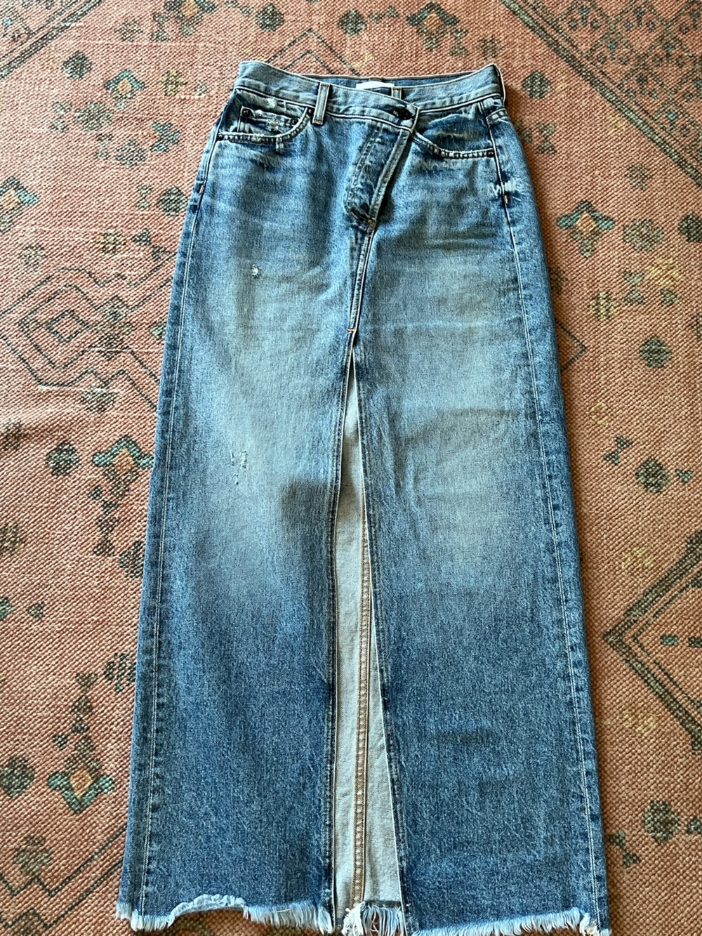 ASKK NY Jean Maxi Skirt